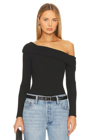ASTR the Label Lenore Bodysuit in Black from Revolve.com | Revolve Clothing (Global)