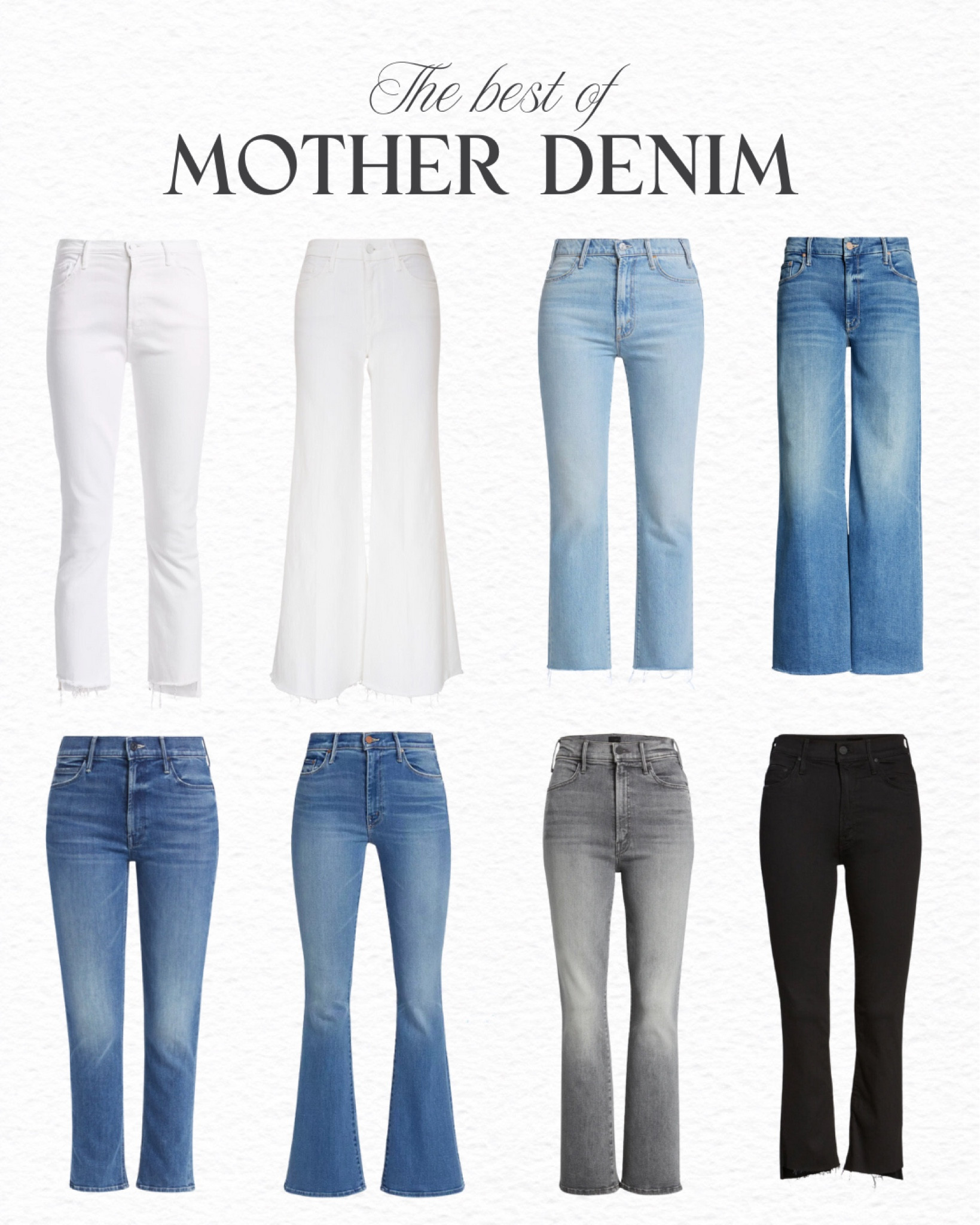 The best of Mother Denim and to make it even better, they’re all on sale!!!!!! 
These are my favorite and most worn styles from Mother, and if you know me you know I’m a bit of a jean snob 😂 I believe jeans are the backbone of every wardrobe and worth every penny you can invest in!
Linking Lil Mothers (Mothers petite line) below under “similar products"

#LTKstyletip #LTKsalealert #LTKover40