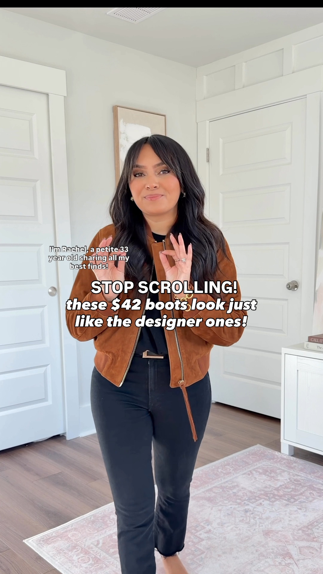 These $42 boots look designer!
For reference: I’m 5’0, 32b bra size, and 2/26 in bottoms, pear shaped. 
*Everything I share is unaltered! TTS means true to size.

Black Chelsea boots size 5.5 - I fluctuate between a size 5.5 and 6. I like the 5.5 fit with socks but if you like to wear thick socks - consider sizing up a half size.
Brown suede jacket size 2US/6UK - went with this size so I can zip up the jacket
Black washed jeans size 2 petite TTS
Black sweater size xs petite TTS
Belt size small TTS


Cream sweater size xxs regular
Camel coat size xs petite TTS
Black leggings size small regular - I like the regular length to tuck into boots



petite boots
fall boots
winter boots
Chelsea boots
affordable boots
petite fall outfits
petite winter outfits
capsule wardrobe boots
classic fall style
easy to style outfits
petite fashion finds
fall and winter essentials
ankle boots outfit
petite style inspiration
everyday fall outfits
petite friendly pieces
Rachel Miranda Blog
Honeysweetpetite
Honey Sweet Petite


#LTKSaleAlert #LTKPetite #LTKStyleTip