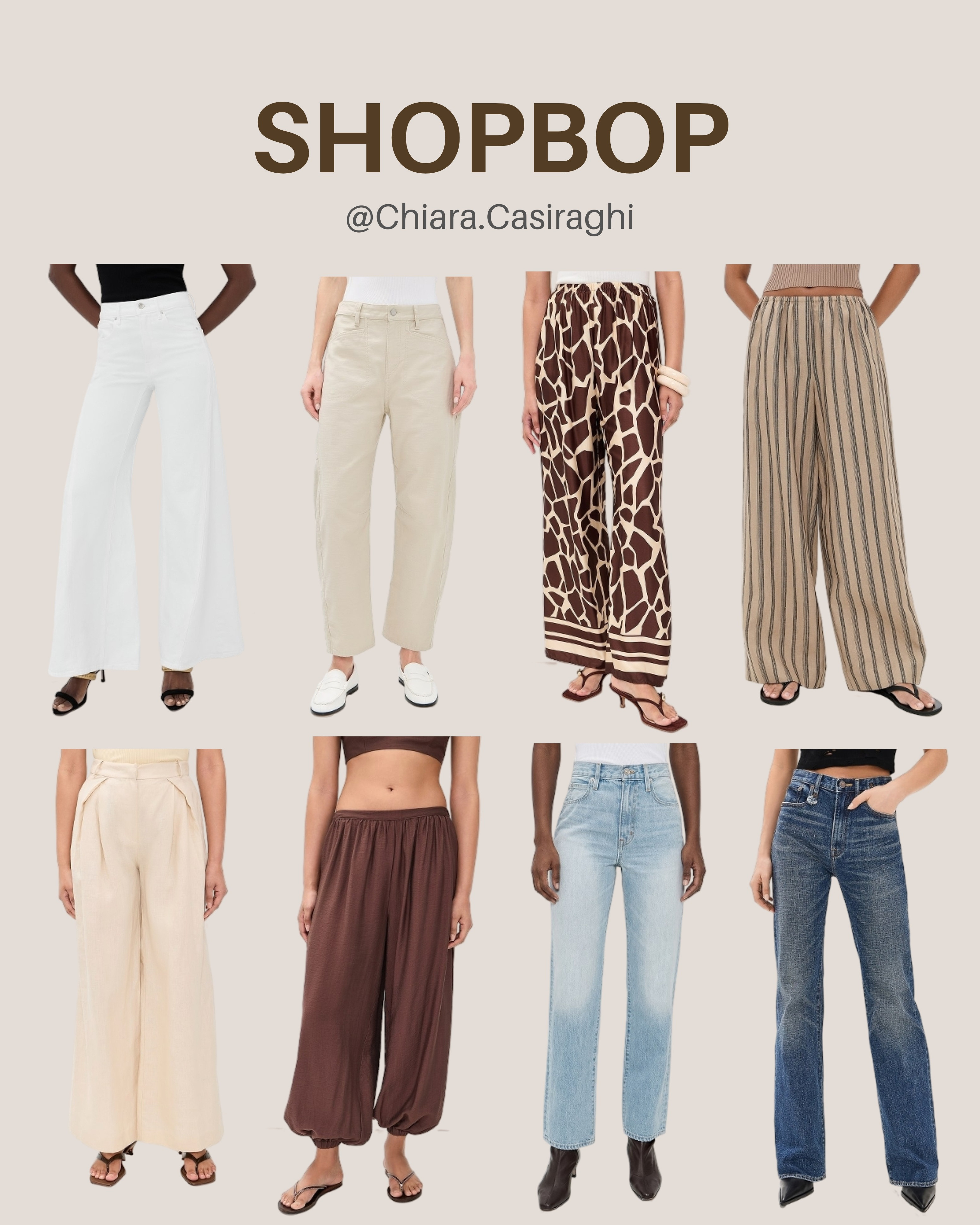 Upgrade your wardrobe with these curated pant finds from Shopbop. From tailored trousers to the perfect casual fit, these styles offer premium quality and effortless versatility. Tap to shop these must-have Shopbop finds! #ShopbopStyle #WardrobeEssentials #NewArrivals 

 #LTKdayinmylife #LTKgrwm #LTKootd