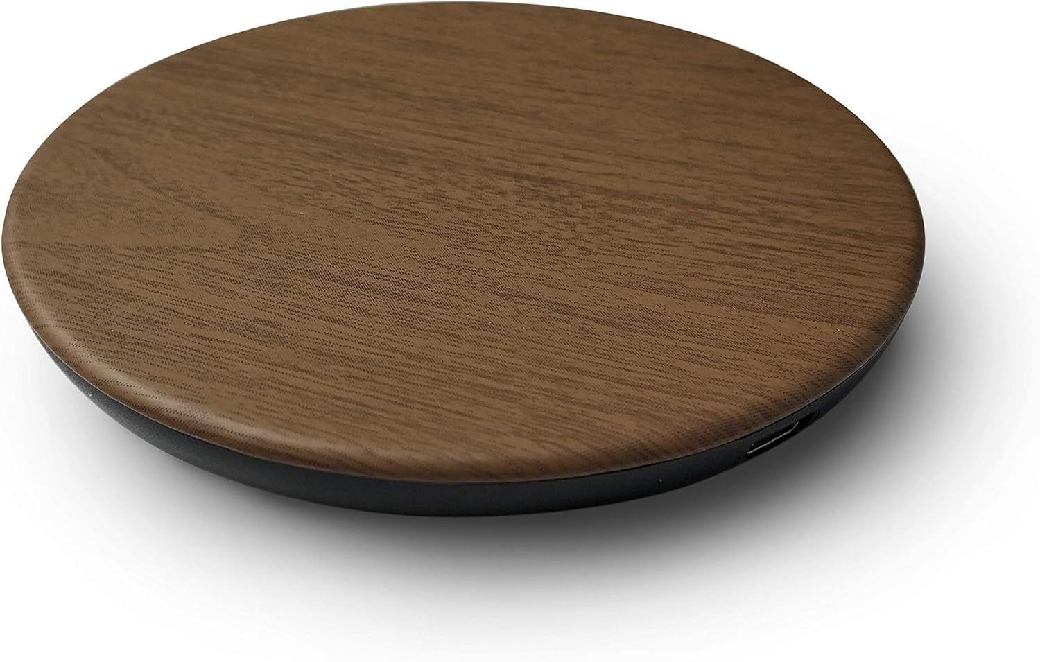 Wireless Charger Rubberized Wood Charging Pad- Qi Certified, 15W Fast Charging Station by Reveal Sho | Amazon (US)