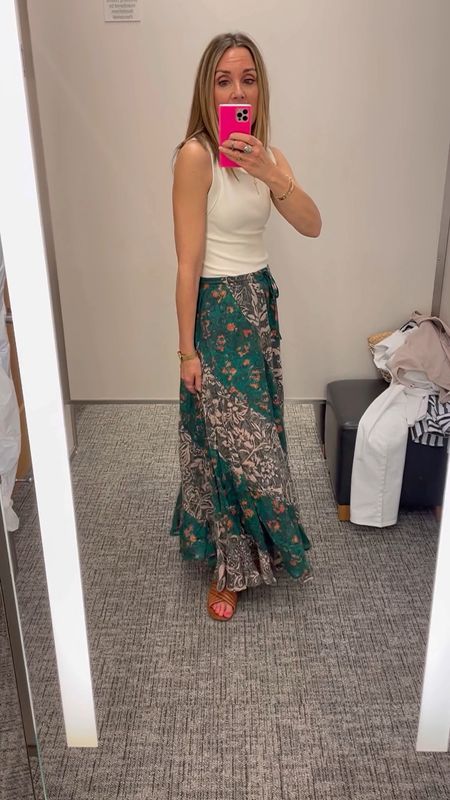 Shopping day with my mom and squeezed in a little @nordstrom try on!💗 What I’m loving: the boho vibe of this maxi skirt, the perfect summer tank, of-the-moment subtle striped jeans, styling suit vests as a chic top, and the comfiest, softest, most flattering wide leg pants & shorts!👏🏼
HOW TO SHOP OUR LOOKS:
1️⃣Comment LINKS and we will send you a DM with links to both our outfits!
2️⃣OR click on link in our bio to shop our looks on the @shop.ltk app
3️⃣OR click on link in bio to shop on our lastseenwearing.com website 
4️⃣We will also share all the links in our stories!🛍️

Free people, Nordstrom, Madewell, maxi skirt, summer style, spring style, vacation dress, crop vest, workwear, travel outfit #ltkspring #ltkseasonal

#LTKsalealert #LTKunder50 #LTKFind