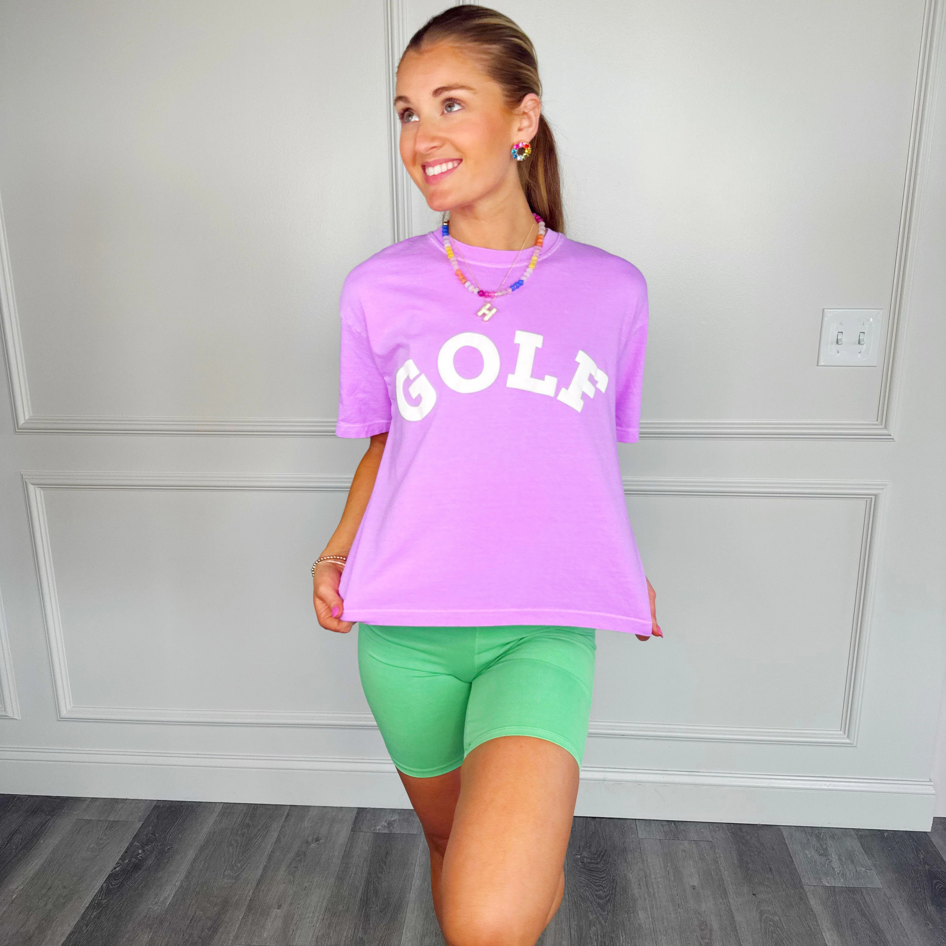 Puff Golf Cropped Tee | Poppy & Pine