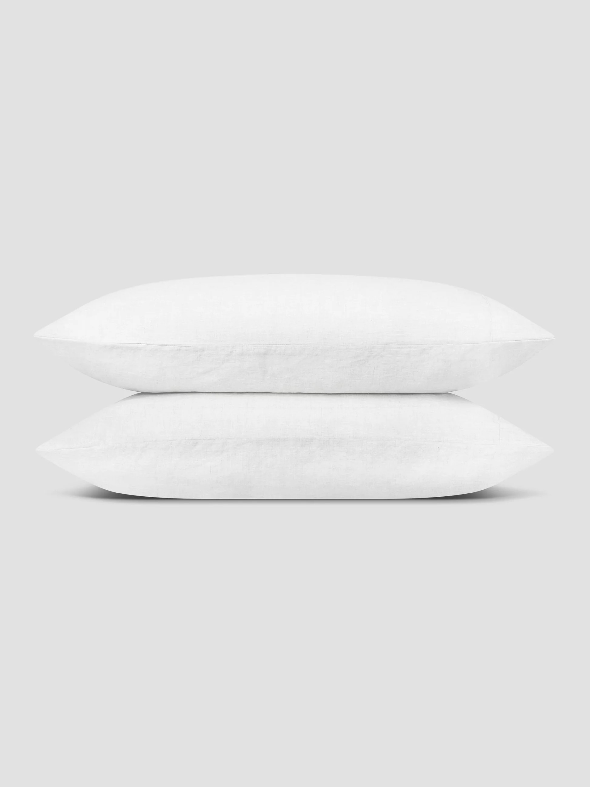 White 100% Linen Pillowcases (Pair) | Piglet