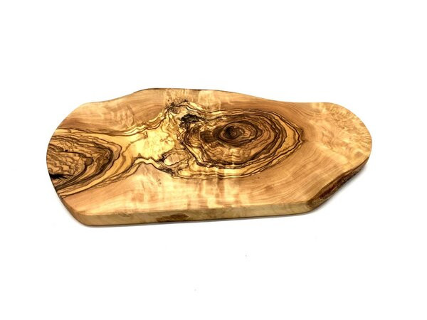 Olivenholz erleben - Schneidebrett aus Olivenholz mit rustikalem Rand | Avocadostore | Avocadostore DE
