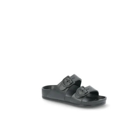 No Boundaries Women s Two Buckle Slide Sandals | Walmart (US)