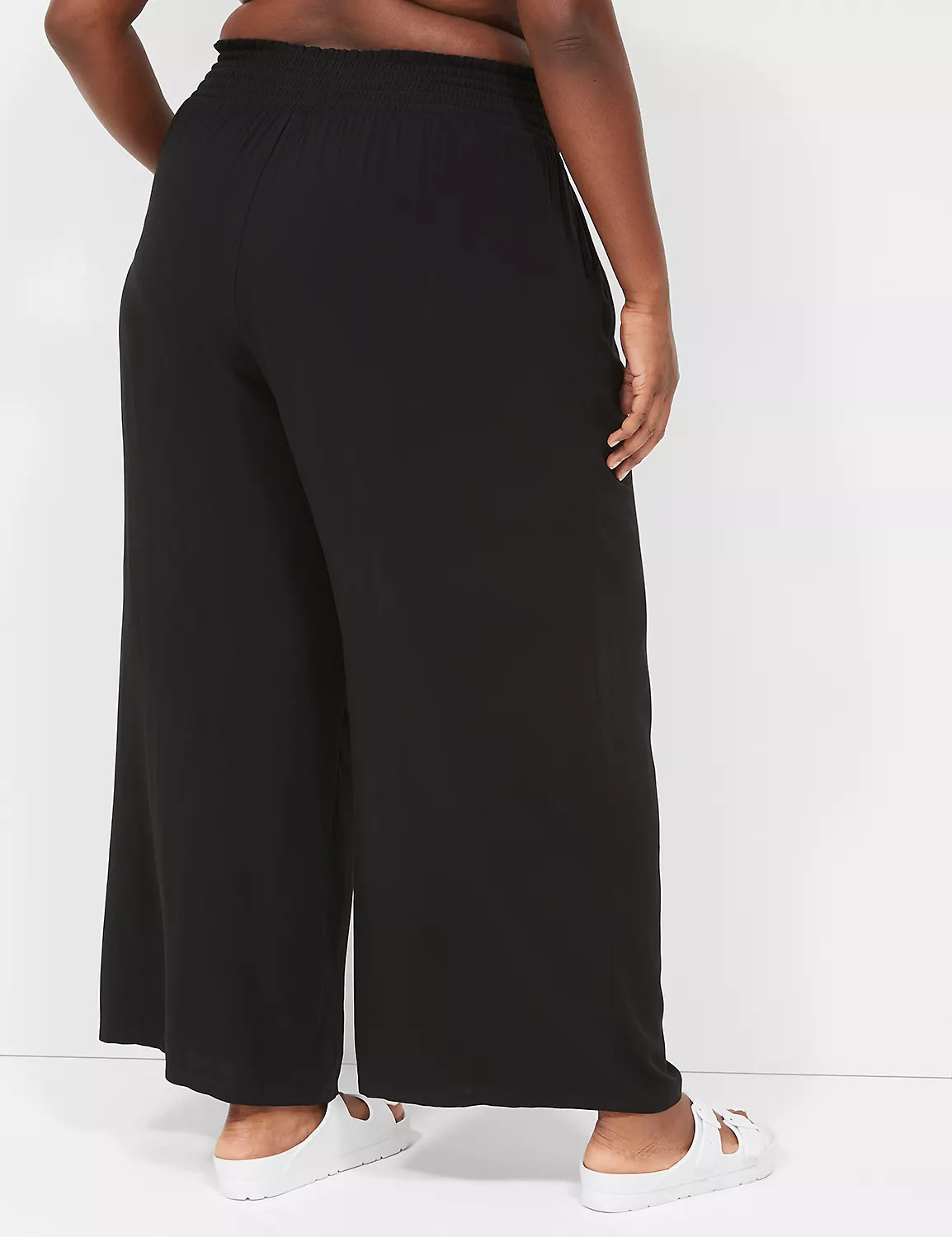 Tie-Waist Wide Leg Cover-Up Pant | LaneBryant | Lane Bryant (US)
