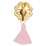 Floral Brass Tassel Drawer Pull - Choose your tassel color | Lo Home by Lauren Haskell Designs