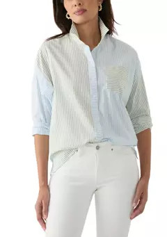 Crown & Ivy™ Women's Long Sleeve Oversized Button Up Shirt | Belk