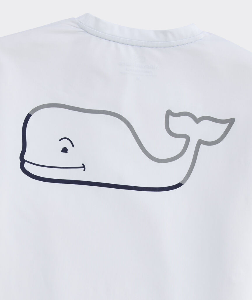 Performance Burgee Whale Long-Sleevee Harbor Tee | vineyard vines