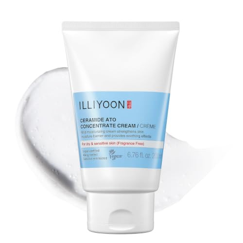 Illiyoon Ceramide Ato Concentrate Cream | Moisturizer for Dry & Sensitive Skin, 100hr Lasting Hydration, For Face & Body, Gentle for Infants, Moisture Barrier Repair, Vegan Certified, 6.76 fl.oz. | Amazon (US)