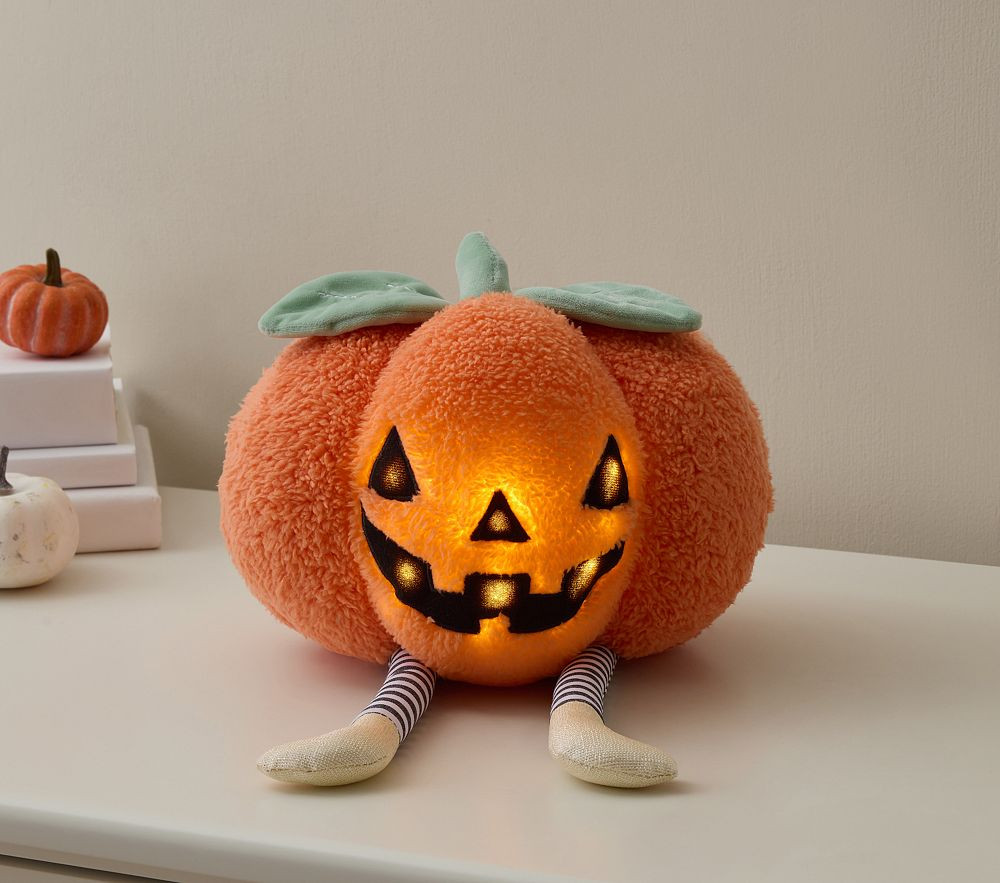 Light-Up Jack-O’-Lantern Plush | Pottery Barn Kids