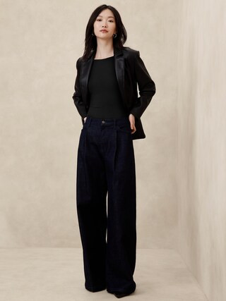 Soft Stretch Cap-Sleeve Bodysuit | Banana Republic Factory