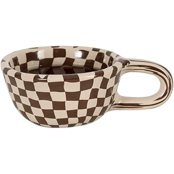 YGDYFDC Tasse Creative Irrégulière Damier Café Tasse En Céramique Tasse De Bureau Haute Valeu... | Amazon (FR)