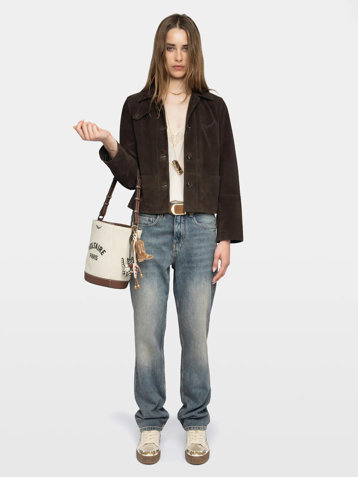 Lessa Suede Leather Jacket | Zadig et Voltaire (US)