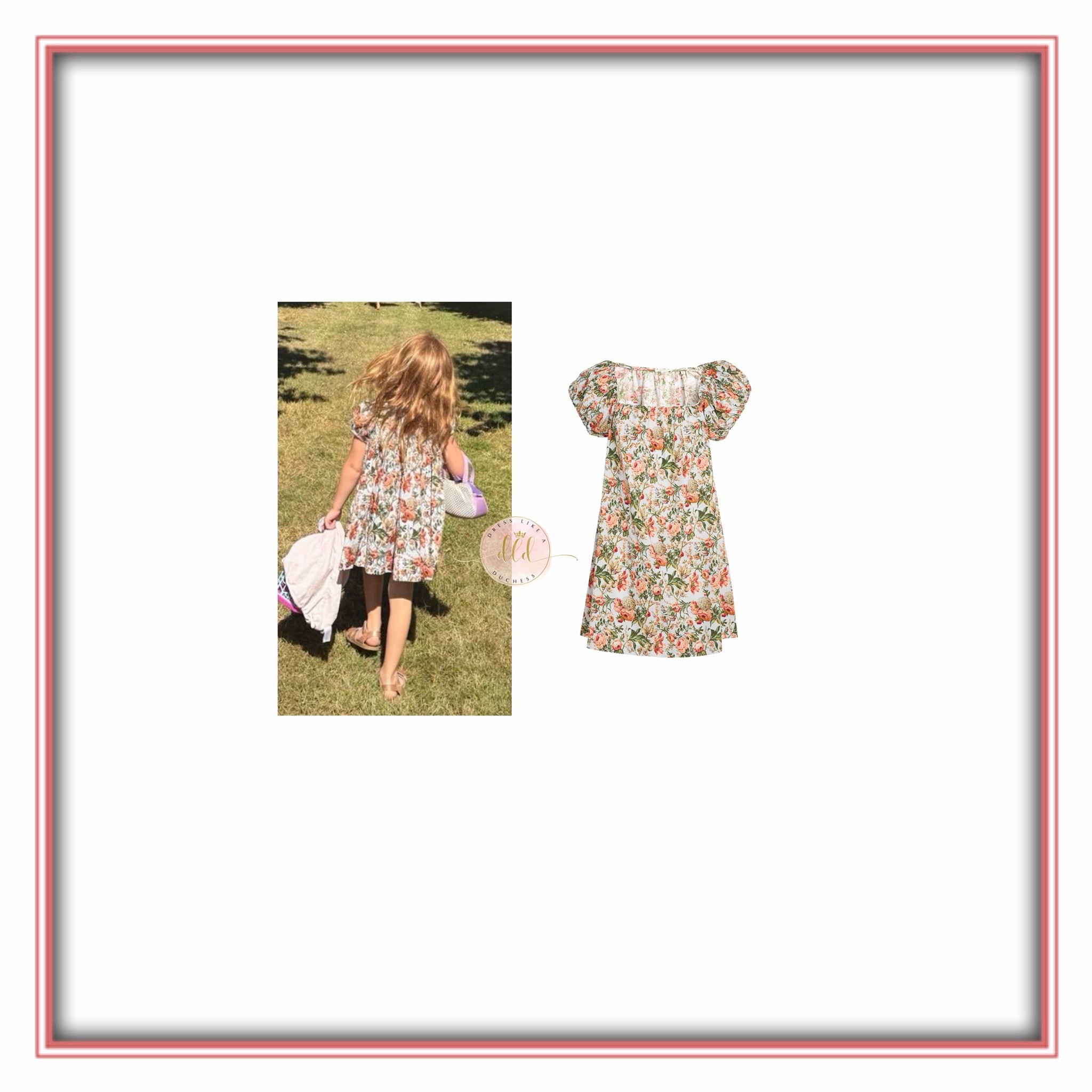 6/23/26 Princess Lilibet in Doen Julie floral mini dress (past season)