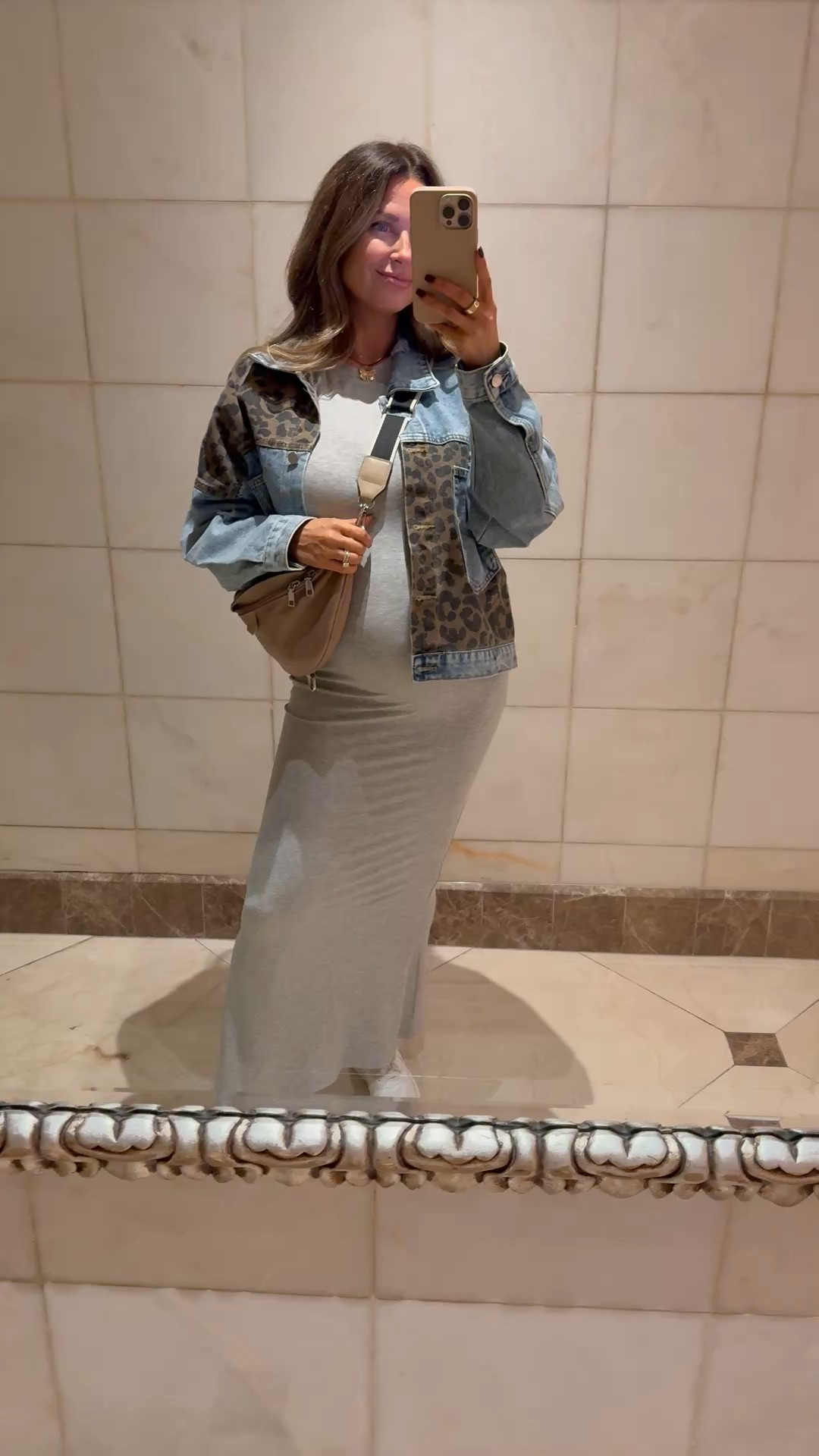 Leopard print denim jacket, bum bag, white sneakers, and Stretchy ribbed maxi dress from Amazon! 

Dress - small
Jacket - large 

#LTKTravel #LTKFindsUnder50 #LTKBump