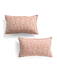 2pk Lee Pumpkin Jacquard Pillows | Marshalls