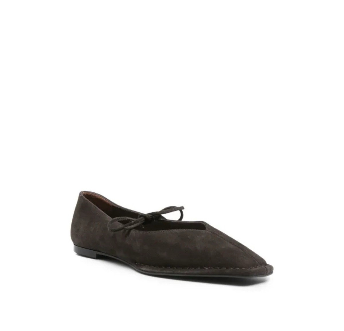 Alohas Sway Square Toe Coffee Brown Suede Ballet Flats 42=11-11.5US | eBay | eBay US