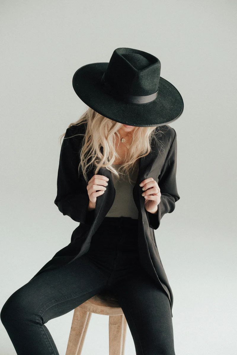 Paige Flat Brim Hat | Carly Jean Los Angeles