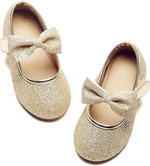 Felix & Flora Toddler Little Girl Dress Shoes - Girl Mary Jane Flats Party School Wedding | Amazon (US)