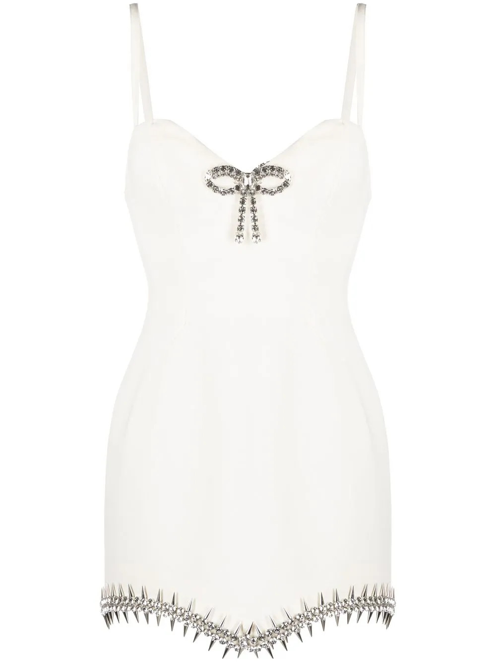 bow-detail mini dress | Farfetch Global