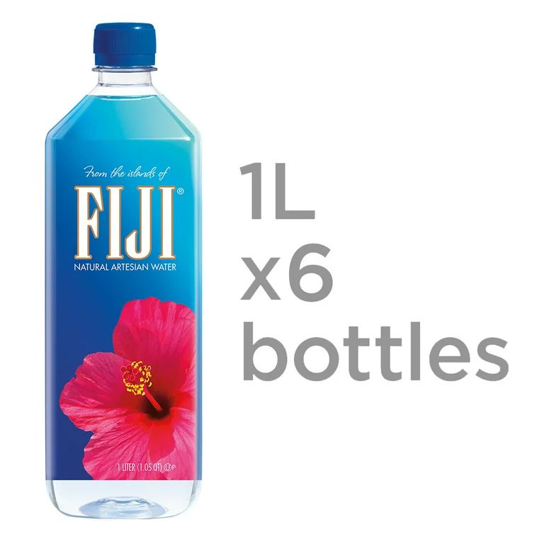 FIJI Natural Artesian Water, 33.8 Fl Oz (Pack of 6) | Walmart (US)
