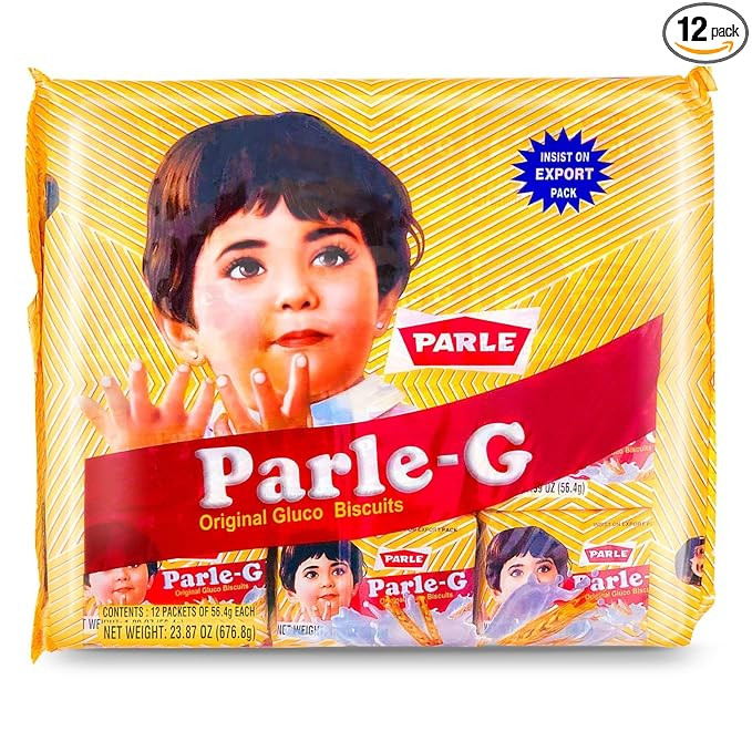 Parle G Original Gluco Biscuits, Product of India, Value Pack (12 Packets of 56.4g) | Amazon (US)