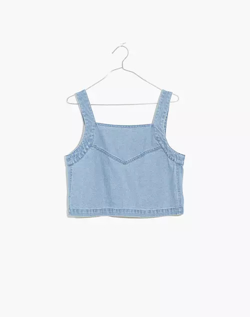 Denim Crop Tank Top | Madewell