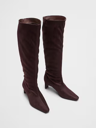 Vegan Leather Tall Slouch Boot | Banana Republic Factory