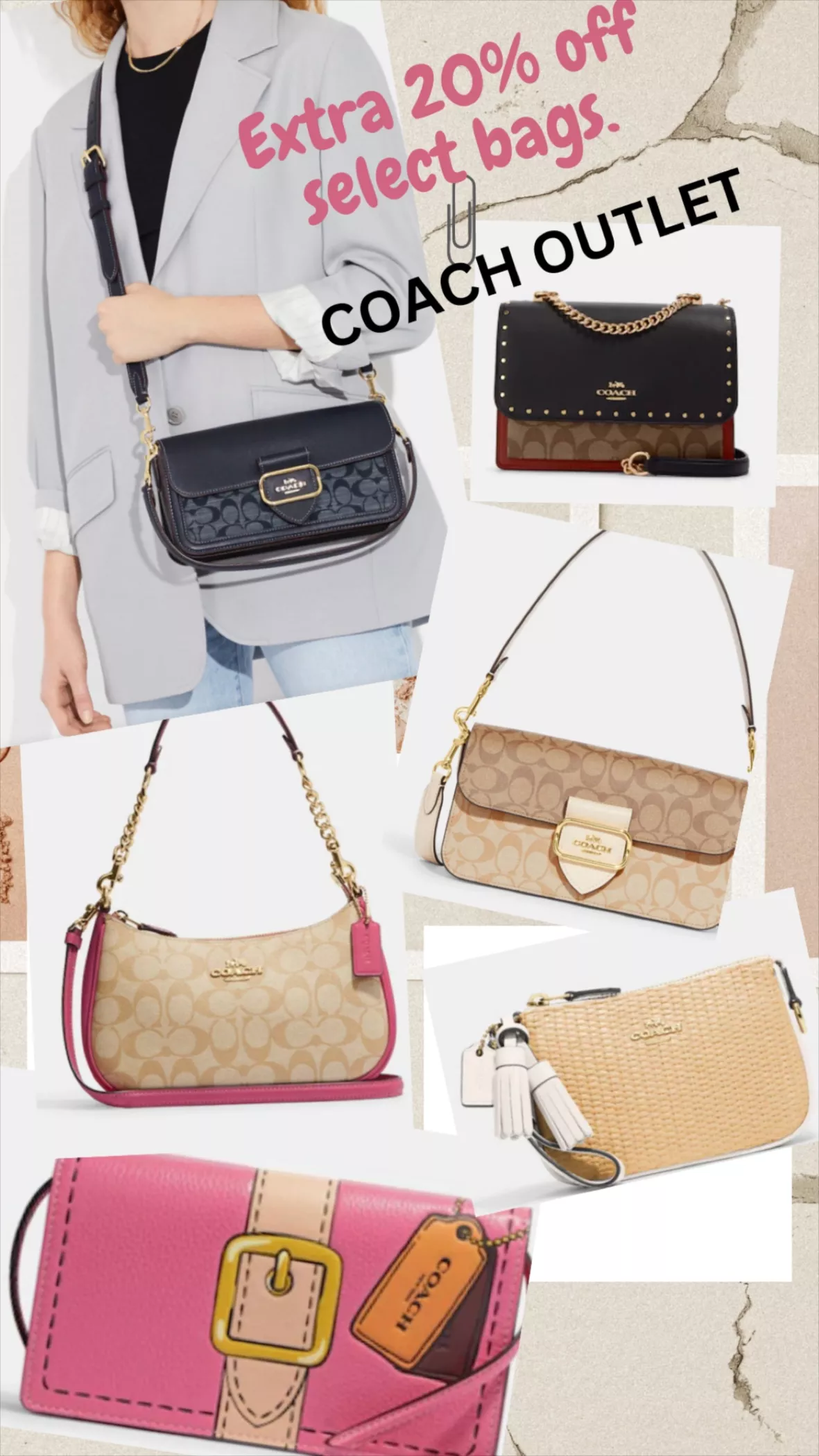 Coach+Outlet+Marlie+Tote+In+Signature+Canvas+-+Light+Khaki for