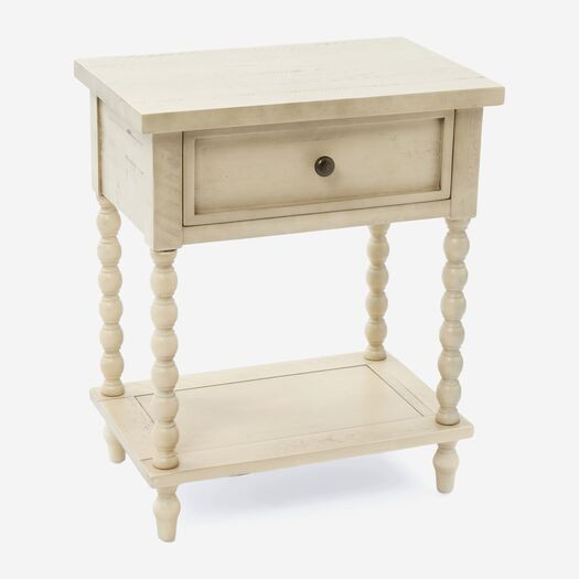 Cream Wooden Side Table 61x51cm | TK Maxx
