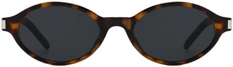 YAMEIZE Retro Oval Sunglasses Women Men Vintage Small Frame Sunglasses 90s Sun Glasses UV400 | Amazon (UK)
