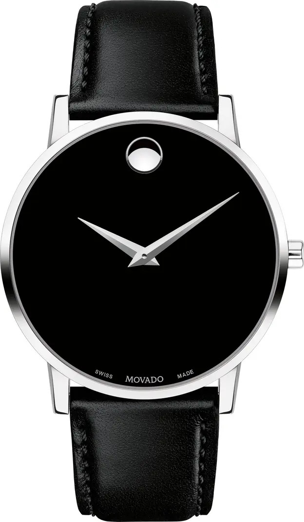 Leather Strap Watch, 40mm | Nordstrom