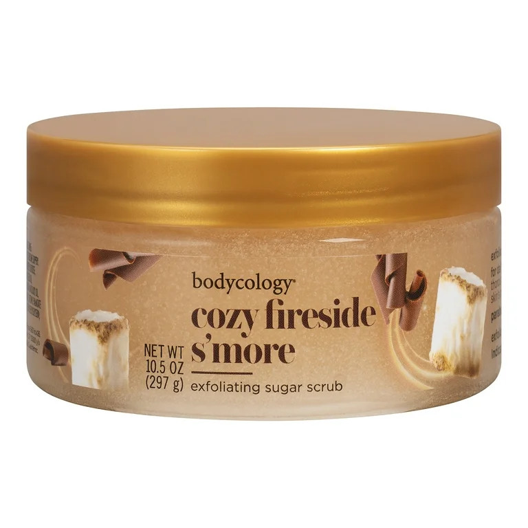 Bodycology Exfoliating Sugar Scrub, Cozy Fireside S'more, 10 oz | Walmart (US)