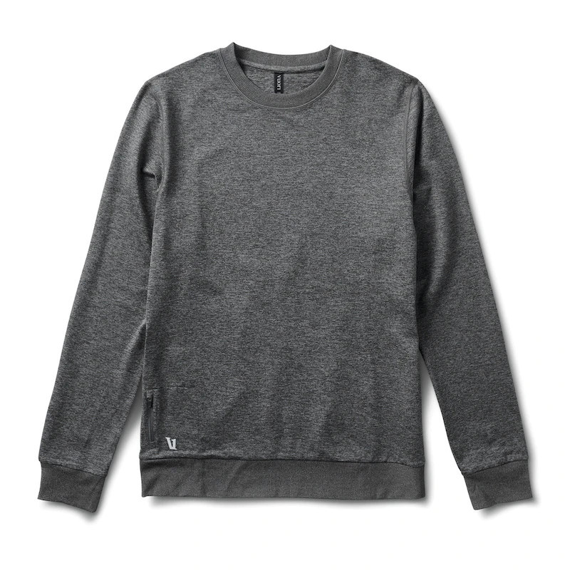 Ponto Performance Crew | Charcoal Heather | Vuori Clothing (US & Canada)