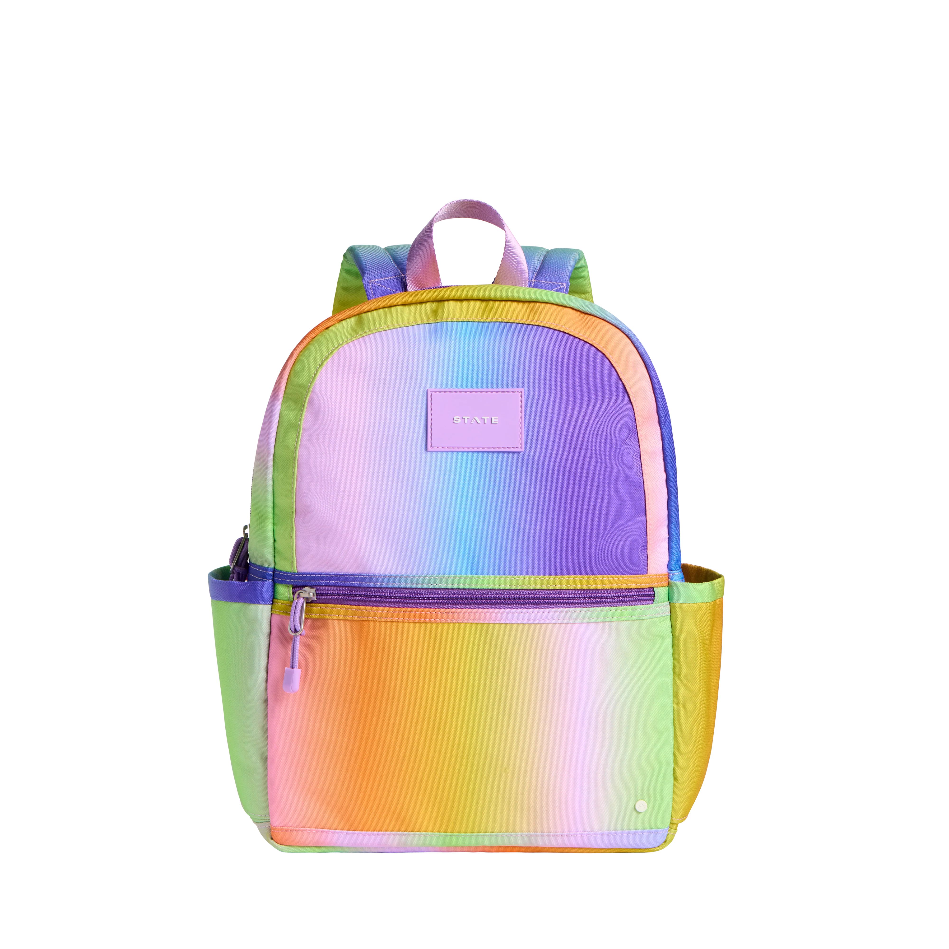 STATE Bags | Kane Kids Travel Backpack Recycled Poly Canvas Rainbow Gradient | STATE Bags