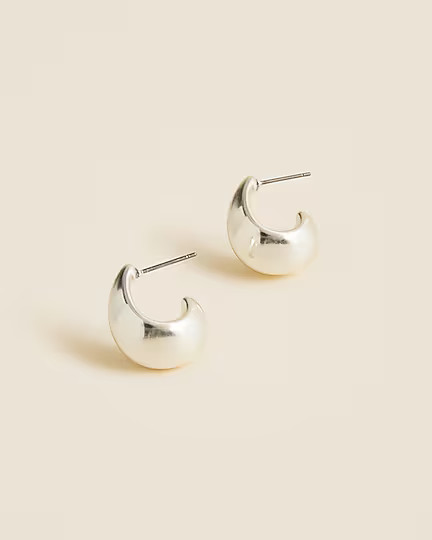 Sculptural hoop earrings | J. Crew US