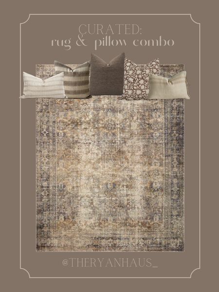 Curated Rug & Pillow Combination! Morgan Sunset Ink Amber Lewis Loloi rug, and gorgeous pillows to match! 

Matching rug & pillow combo home decor 

#LTKFind #LTKhome