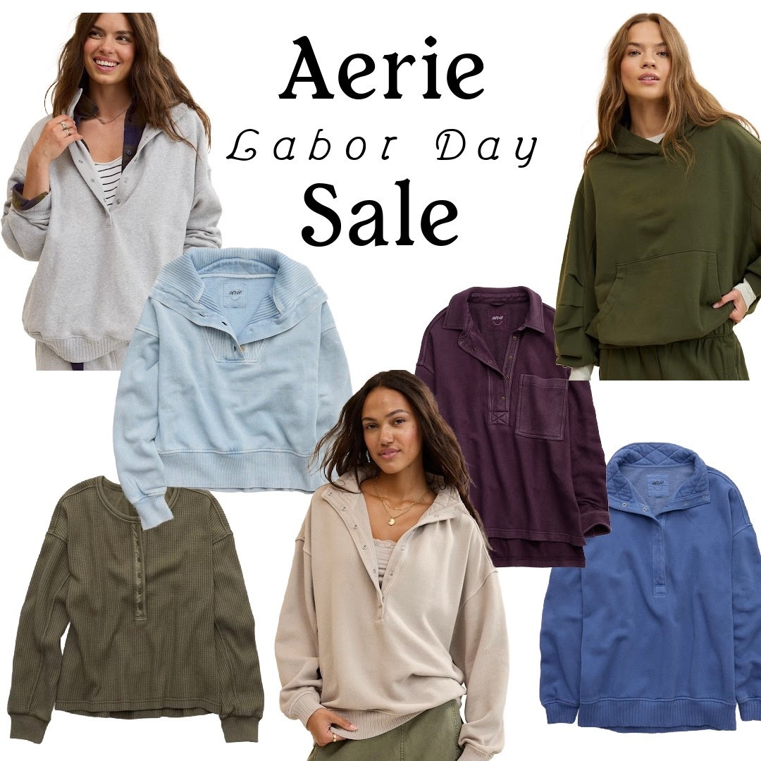 Perfect time to grab a new cozy sweatshirt from American Eagle (Aerie) during the Labor Day sale event! All sweatshirts $39 and under 

#LTKSaleAlert #LTKFindsUnder50 #LTKSeasonal