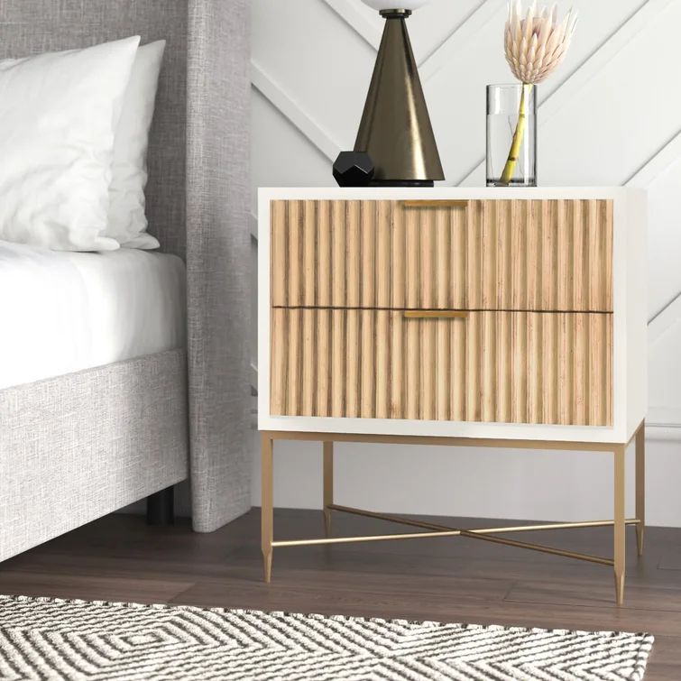 Giddens 26'' Tall 2 - Drawer Nightstand | Wayfair North America