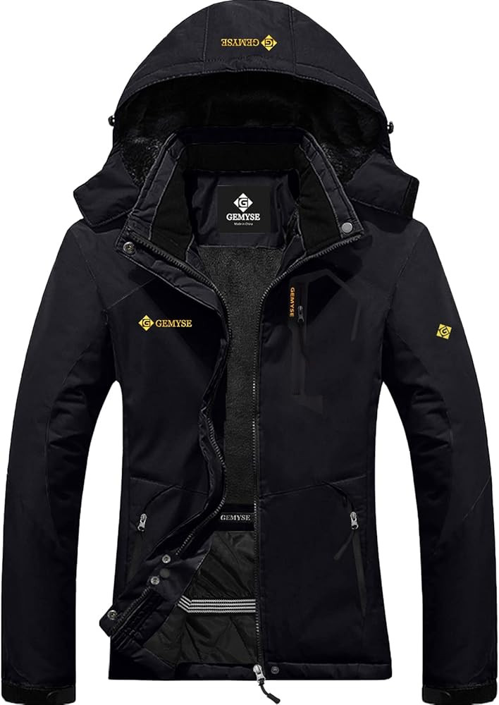 GEMYSE Women's Mountain Waterproof Ski Snow Jacket Winter Windproof Rain Jacket | Amazon (US)