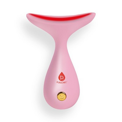 Pursonic LED Light Therapy Neck & Face Sculpting Wand - Pink | Target