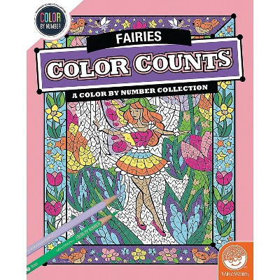 MindWare Color By Number Color Counts: Fairies - Coloring Books | Target