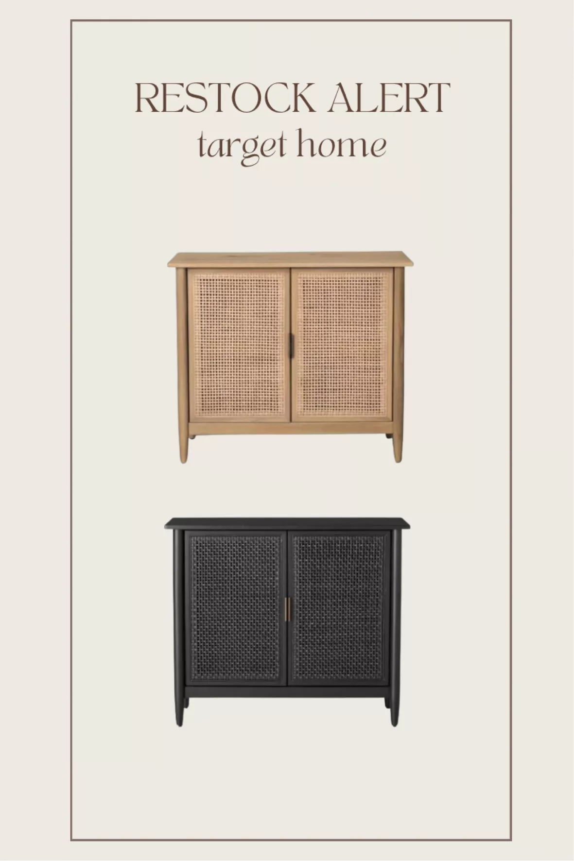 Wood & Cane Storage Cabinet - … curated on LTK