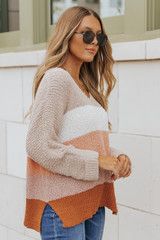 Golden Hour Long Sleeve Textured Knit Oversize Sweater | Magnolia Boutique