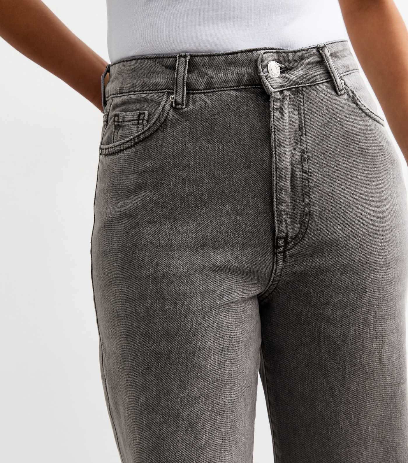 Petite Dark Grey High Waist Adalade Wide Leg Jeans 
						
						Add to Saved Items
						Remove ... | New Look (UK)