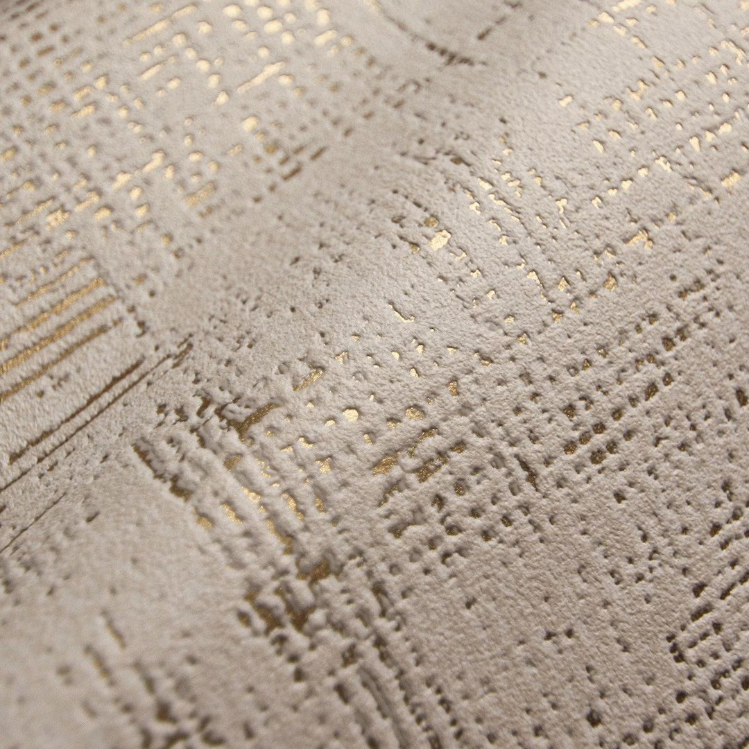 Distressed Stonewall Wallpaper, 3D Rustic Textured Lines Decorative Wallcovering Beige, Gold - Et... | Etsy (US)