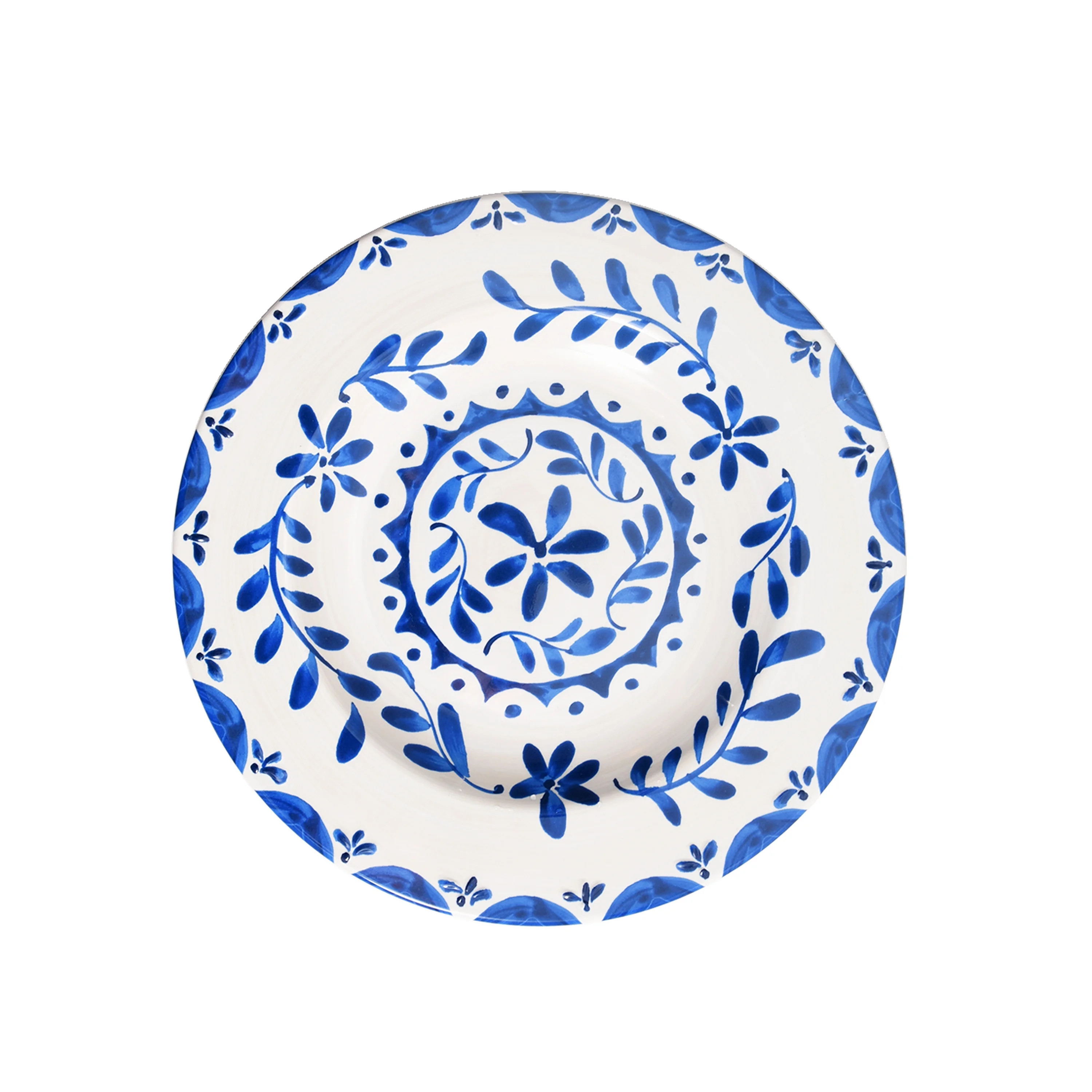 Better Homes & Gardens Lisben Melamine Blue & White Salad Plate | Walmart (US)