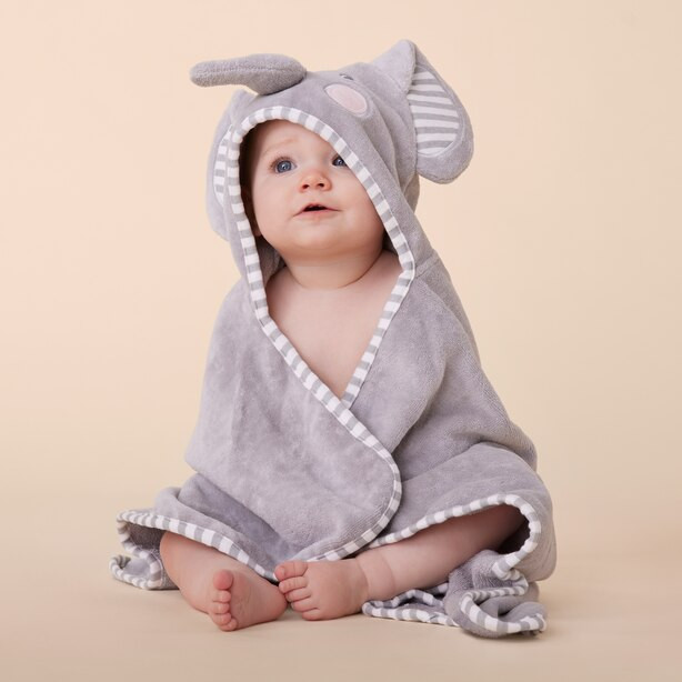 IndigoBaby Hooded Towel Elephant | Indigo (CA)